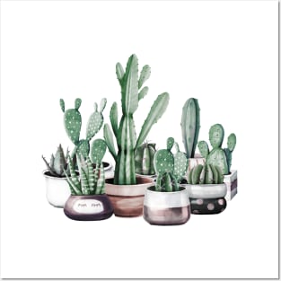 Southwest Cacti Family Posters and Art